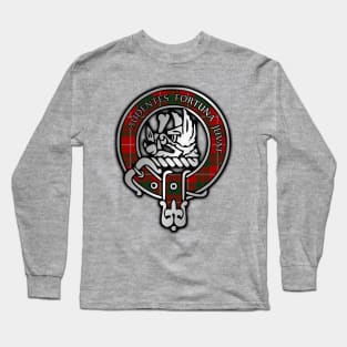 Clan MacKinnon Tartan Crest Long Sleeve T-Shirt